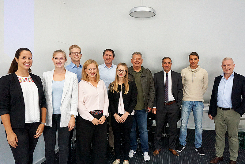 Gruppenbild Ochsner, Roth, Schmitt, Uhr, Spieß, Scholz, Luppold, Schneider, Hummel und Reischmann