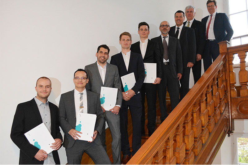 Absolventen Master Systems Engineering mit Manz, Trottler, Dreher und Kleinhempel