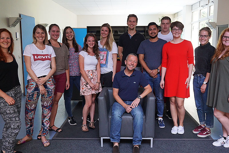 Gruppenbild Studierende Industrie mit Prof. Klaiber