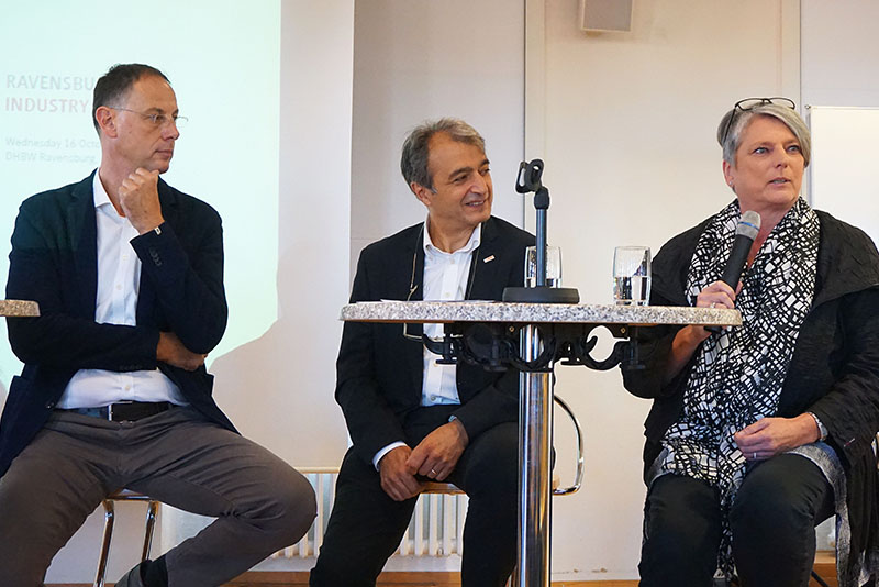 Rehm, Intini und Wolfsdörfer auf der Bühne
