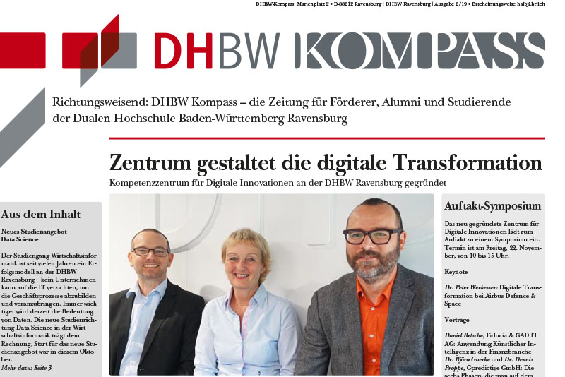 Deckseite des DHBW Kompass