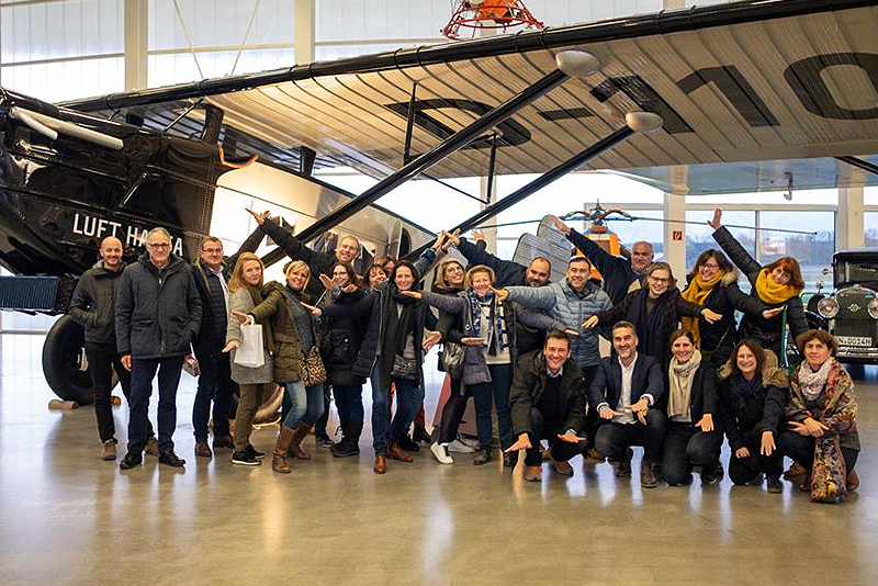 Gruppenbild Studierende im Dornier Museum