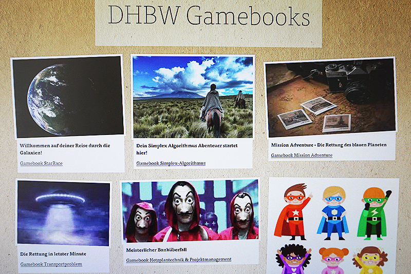 Deckblätter der sechs Gamebooks