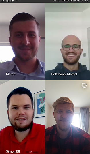 Screenshot Meeting über Videokonferenzsystem