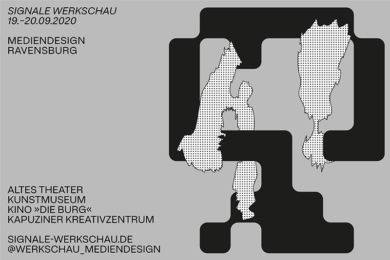 Flyer Ausstellung Bachelorarbeiten der Mediendesigner