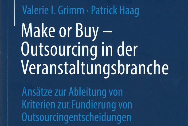 Buchcover Outsourcing in der Veranstaltungsbranche