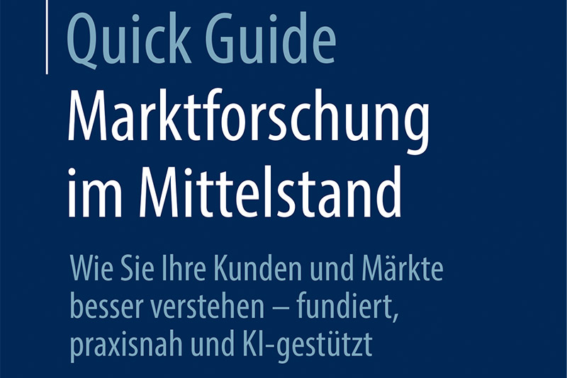 Buchcover für Marktfoschung Mittelstand.
