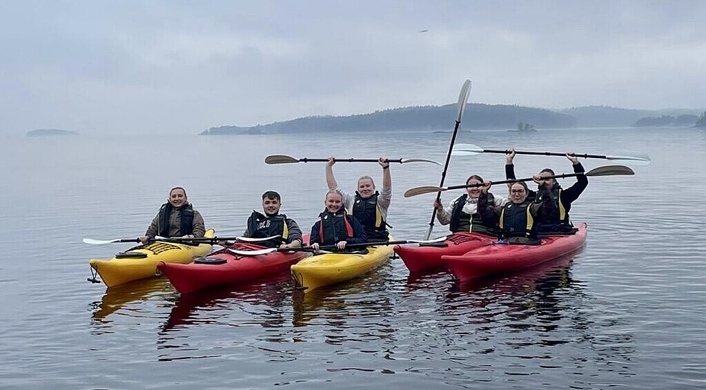 Studierende von Hotelmanagement beim Erasmus Projekt in Finnland