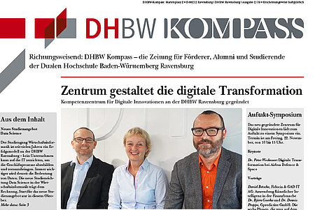 Deckseite des DHBW Kompass