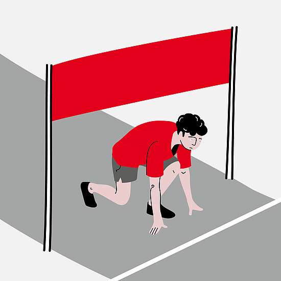 Illustration Starthilfe wissenschaftliches Arbeiten