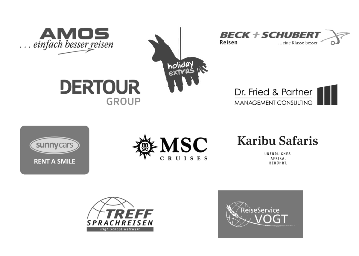 Logos Duale Partner Studienschwerpunkt Reiseverkehr und Reisevertrieb
