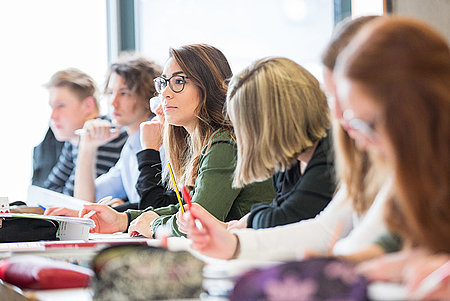 Studierende in der Vorlesung