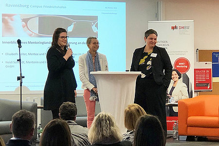 Reiter, Schmidt und David auf der Bühne