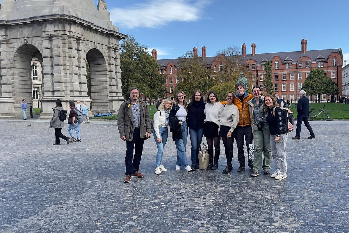 Gruppe Studierende Freizeitwirtschaft in Dublin
