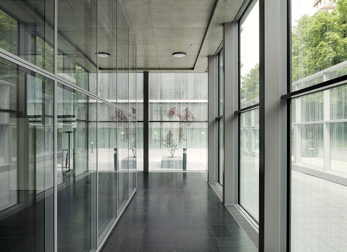Glasgebäude von Schwäbisch Media