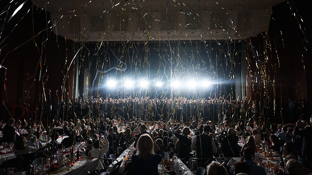 Bühnenshow beim Absolventenball