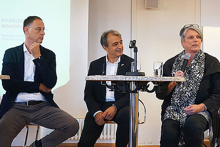 Rehm, Intini und Wolfsdörfer auf der Bühne